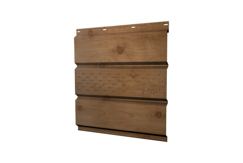 Изображение Софит металлический центральная перфорация 0,45 Print Premium с пленкой Pine Wood Fresh