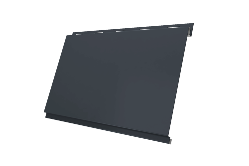 Изображение Софит Вертикаль 0,2 Grand Line classic 0,5 Drap TX RAL 7024 мокрый асфальт