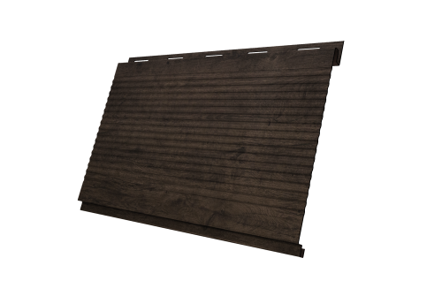Изображение Софит Вертикаль 0,2 Grand Line gofr 0,45 Print Elite с пленкой Antique Wood TwinColor