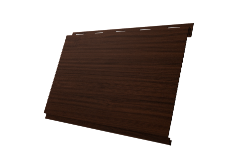 Изображение Софит Вертикаль 0,2 Grand Line gofr 0,45 Print Elite с пленкой Choco Wood TwinColor