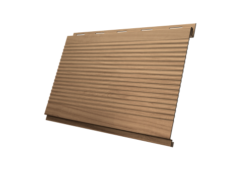 Изображение Софит Вертикаль 0,2 Grand Line gofr 0,45 Print Elite с пленкой Honey Wood TwinColor