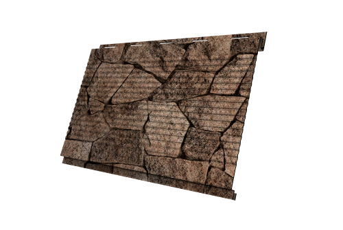 Изображение Софит Вертикаль 0,2 Grand Line gofr 0,45 Print Elite с пленкой King Stone TwinColor