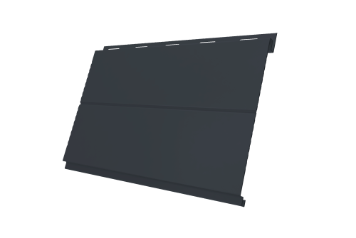 Изображение Софит Вертикаль 0,2 line Grand line 0,45 Drap TwinColor с пленкой RAL 7024 мокрый асфальт
