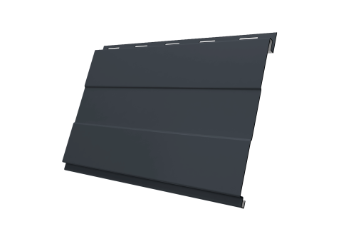 Изображение Софит Вертикаль 0,2 prof Grand line 0,5 Satin Matt TX с пленкой RAL 7024 мокрый асфальт