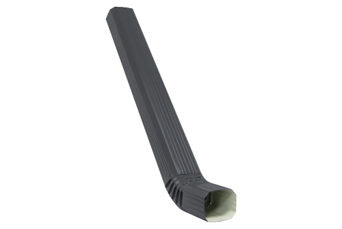 Изображение Труба прямоугольная с коленом Vortex 3м RAL 7024