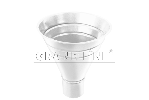 Изображение Воронка водосборная Grand Line, 250/90 мм RAL 9003 сигнальный белый
