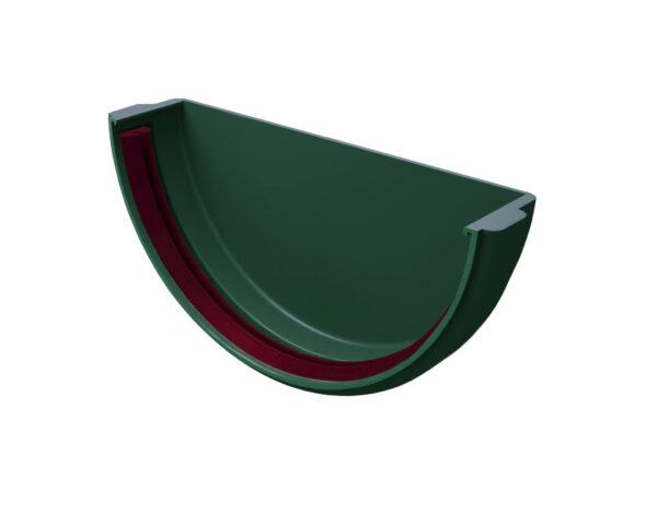 Изображение Заглушка желоба Классика 120 ПВХ Grand Line зелёный (RAL 6005)