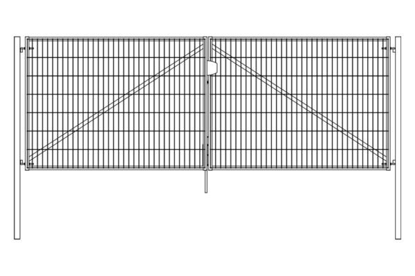 Изображение Ворота Light NoLock 1,73х4,0 RAL 6005