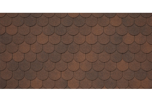 Изображение Черепица гибкая Tegola Assisi marrone 434 (коричневый)