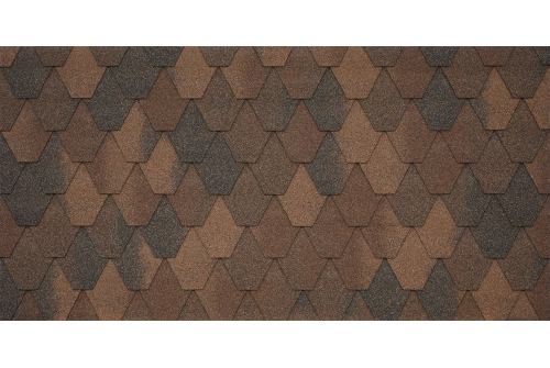 Изображение Черепица гибкая Tegola Unica Sardegna legno 424 (темное дерево)