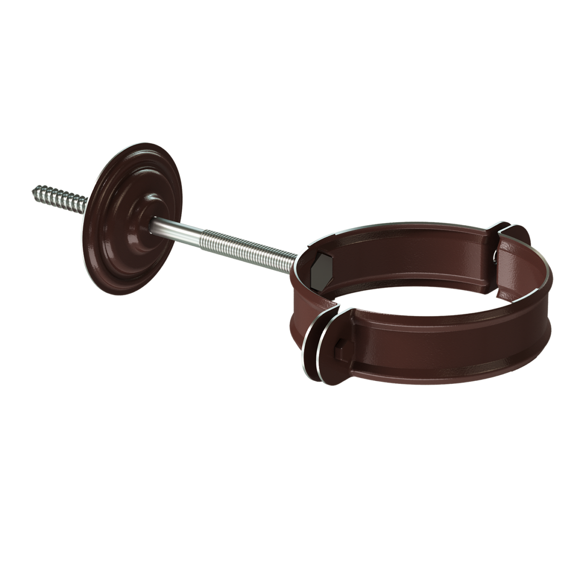 Изображение Хомут для водосточной трубы Docke Stal Premium, шоколад