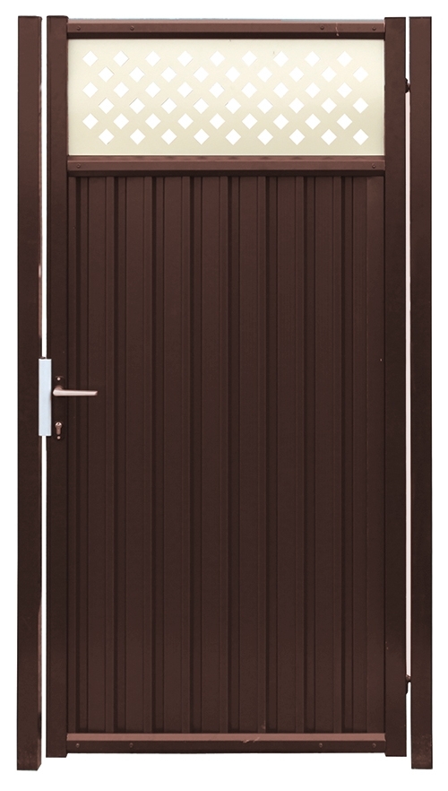 Изображение Калитка Estet Plus 2,4х1 RAL 8017/1014