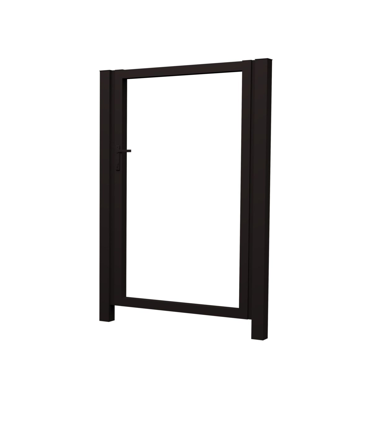 Изображение Калитка Жалюзи 2,0х1 RAL 9005 без заполнения