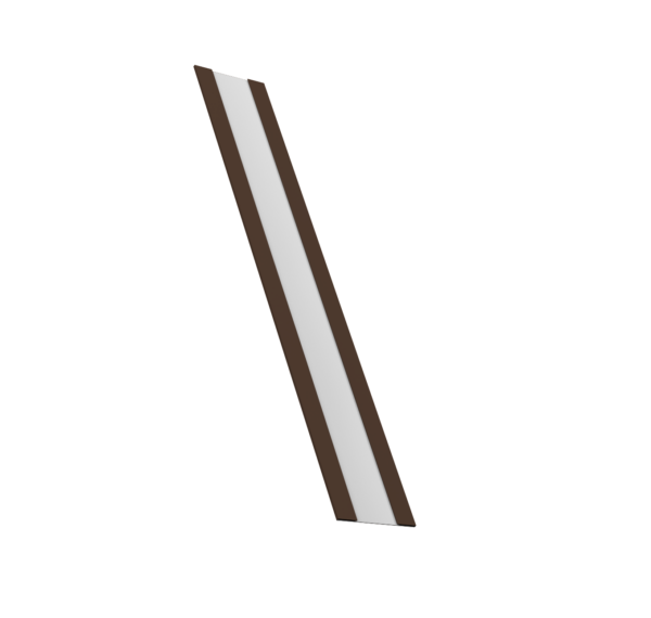 Изображение Крепежная планка жалюзи Milan, Milan Slim, Tokyo 0,45 Drap TR RAL 8017 шоколад (2,5м)