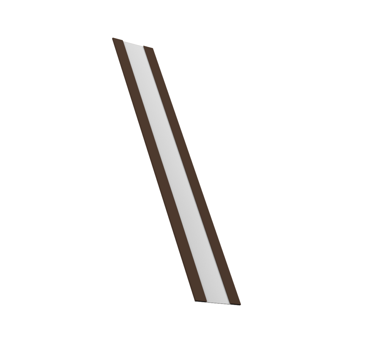 Изображение Крепежная планка жалюзи Milan, Milan Slim, Tokyo 0,45 Drap TR RAL 8017 шоколад (2м)