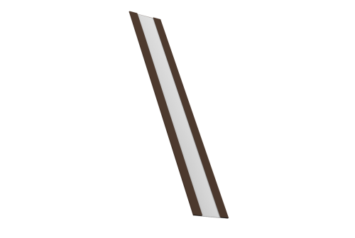 Изображение Крепежная планка жалюзи Milan, Milan Slim, Tokyo 0,45 Drap TX RAL 8017 шоколад (2м)