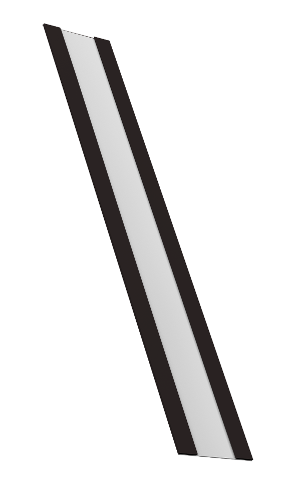 Изображение Крепежная планка жалюзи Milan, Milan Slim, Tokyo 0,45 Drap TX RAL 9005 черный (2,5м)