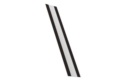 Изображение Крепежная планка жалюзи Milan, Milan Slim, Tokyo 0,45 Drap TX RAL 9005 черный (2м)