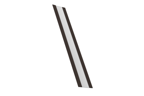 Изображение Крепежная планка жалюзи Milan, Milan Slim, Tokyo 0,45 Drap TX RR 32 темно-коричневый (1,8м)