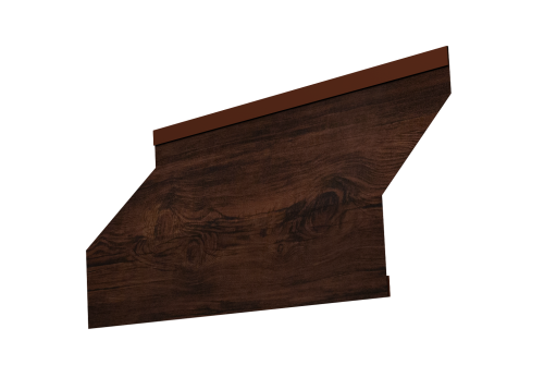 Изображение Ламель забора жалюзи Milan 0,45 Print Elite Cherry Wood TwinColor