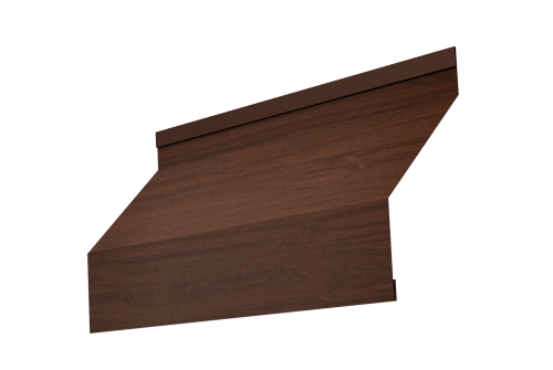 Изображение Ламель забора жалюзи Milan 0,45 Print Elite Choco Wood TwinColor