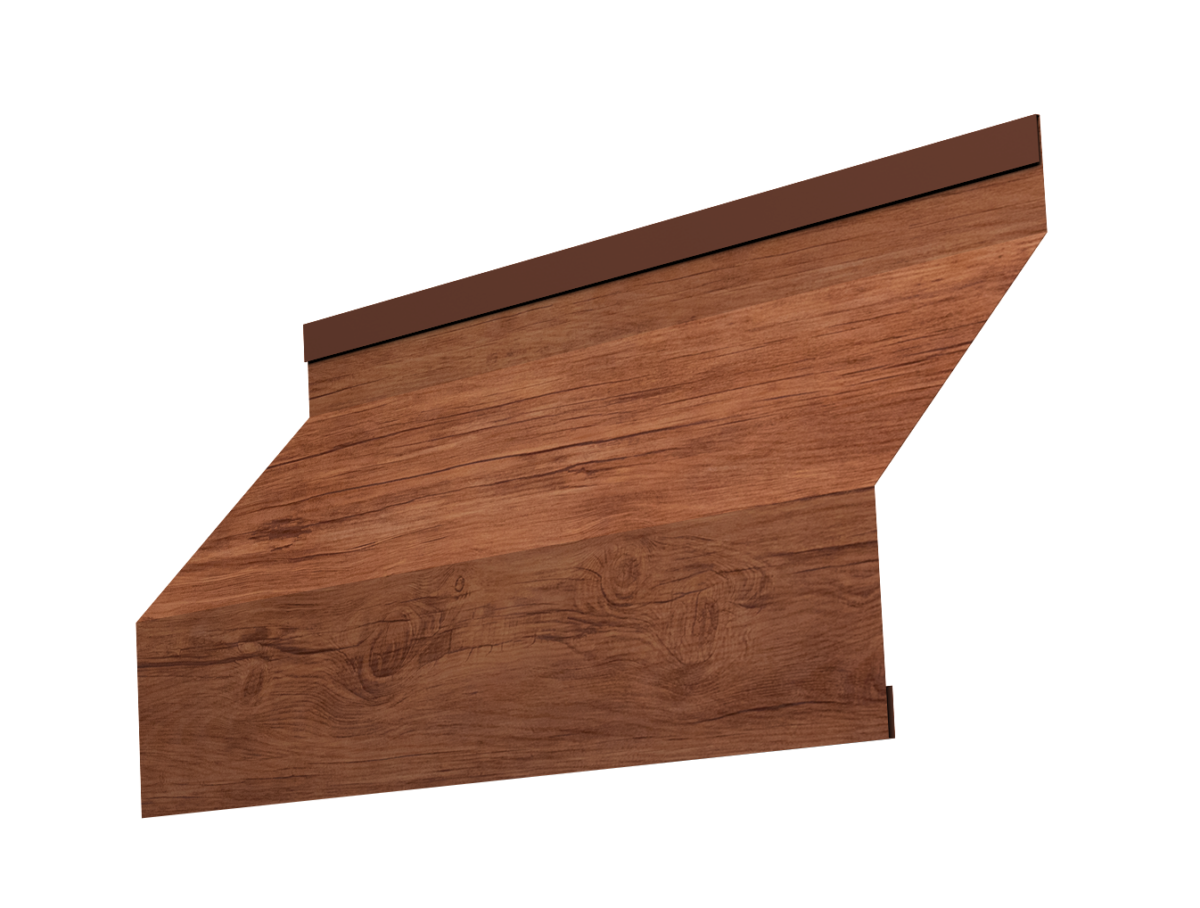 Изображение Ламель забора жалюзи Milan 0,45 Print Elite Golden Wood TwinColor