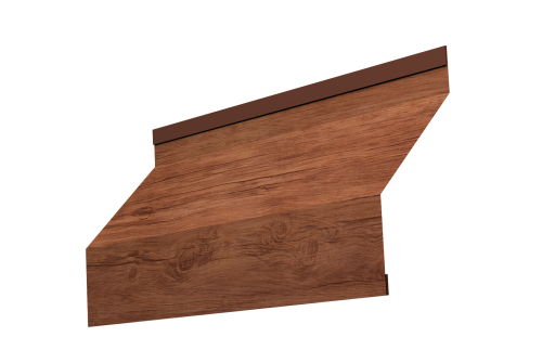 Изображение Ламель забора жалюзи Milan 0,45 Print Elite Golden Wood TwinColor