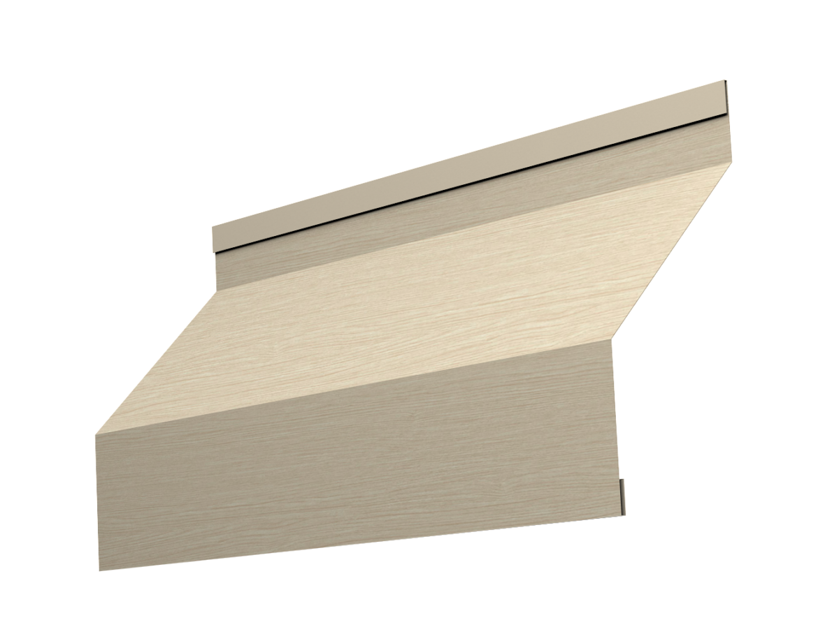 Изображение Ламель забора жалюзи Milan 0,45 Print Elite Milky Wood TwinColor