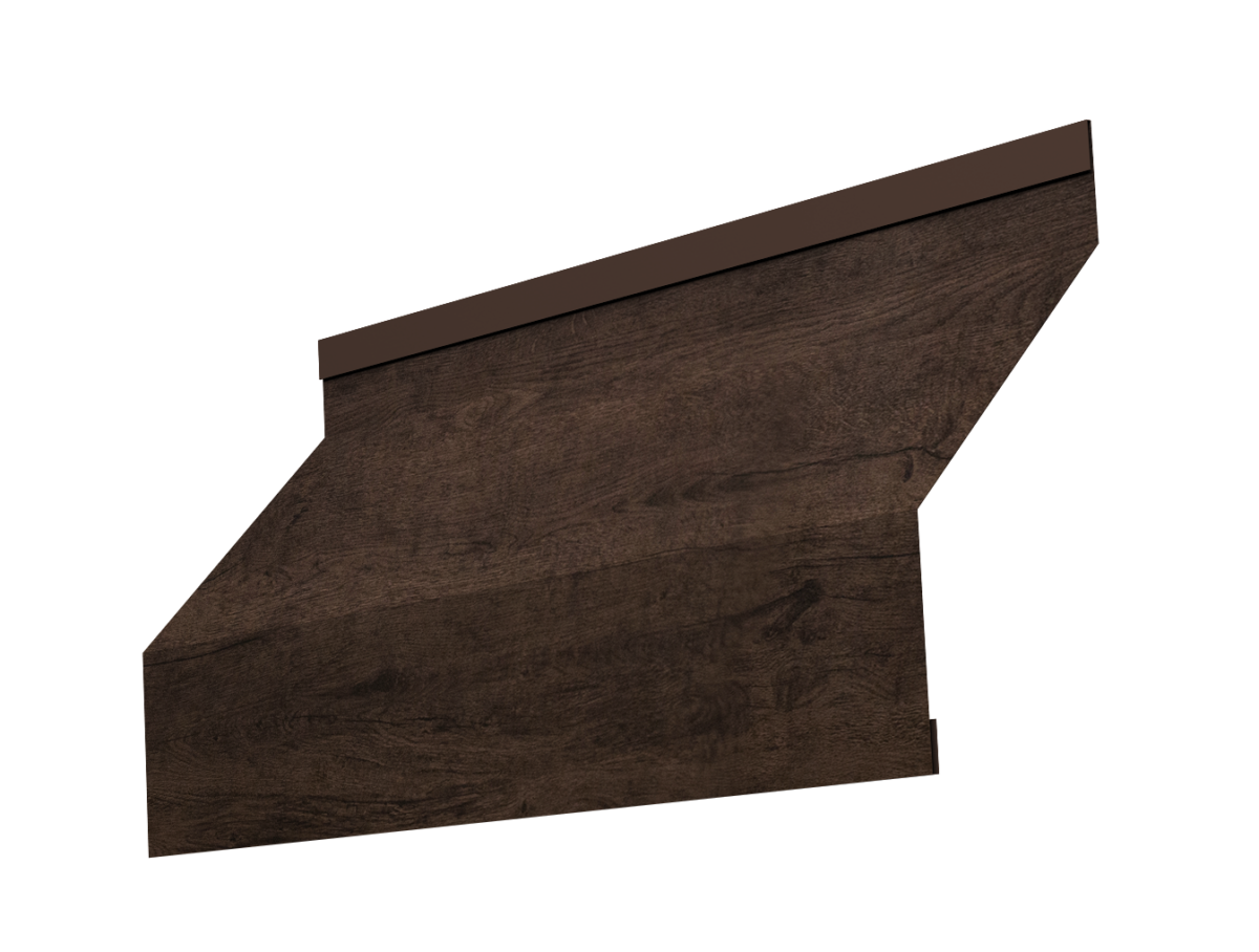 Изображение Ламель забора жалюзи Milan 0,45 Print Elite с пленкой Antique Wood TwinColor