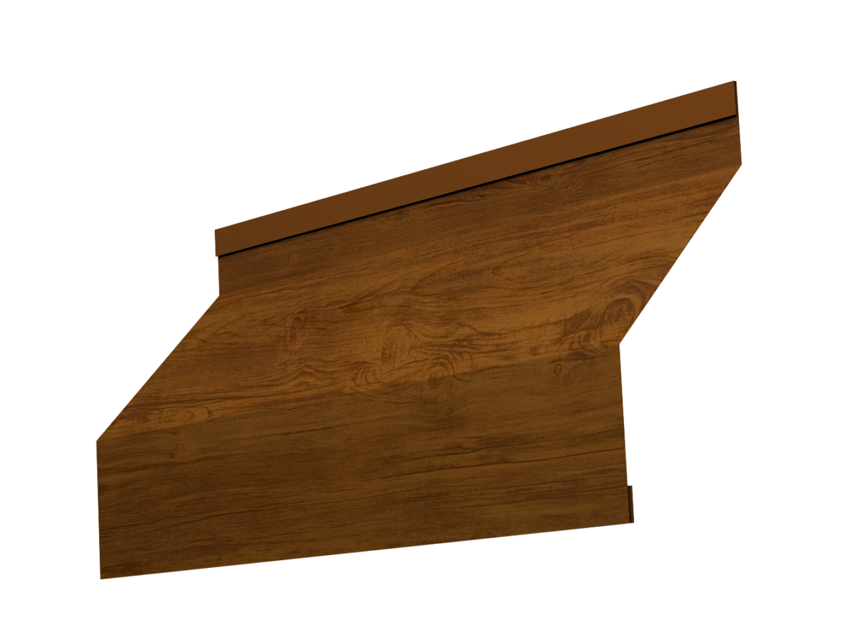 Изображение Ламель забора жалюзи Milan 0,45 Print Elite с пленкой Golden Wood TwinColor