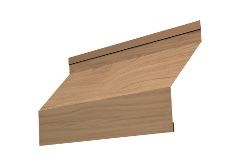 Изображение Ламель забора жалюзи Milan 0,45 Print Elite с пленкой Honey Wood TwinColor