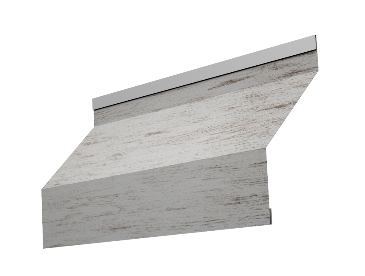 Изображение Ламель забора жалюзи Milan 0,45 Print Elite Snow Wood TwinColor