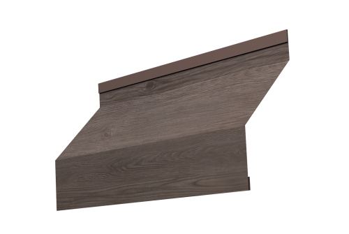 Изображение Ламель забора жалюзи Milan 0,45 Print Elite White Wood TwinColor