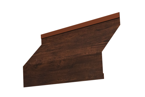 Изображение Ламель забора жалюзи Milan 0,45 Print Premium Cherry Wood Dark FTC