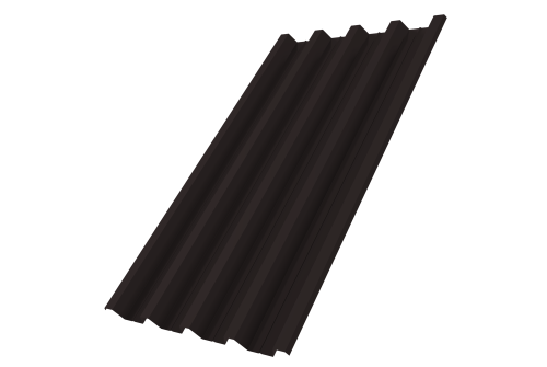 Изображение Профнастил Н60R v01 0,5 PurLite Matt RAL 9005 черный