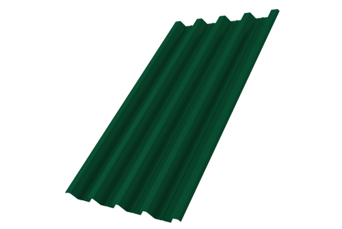 Изображение Профнастил Н60R v01 0,5 Satin Matt TX RAL 6005 зеленый мох