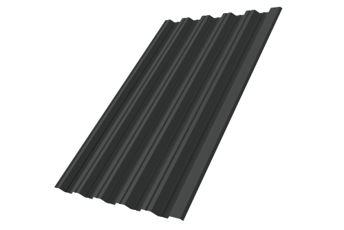Изображение Профнастил НС35R 0,5 Satin Matt TX RAL 7016 антрацитово-серый