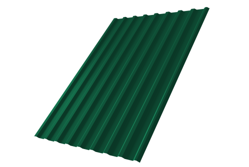 Изображение Профнастил С20R 0,5 Satin Matt RAL 6005 зеленый мох
