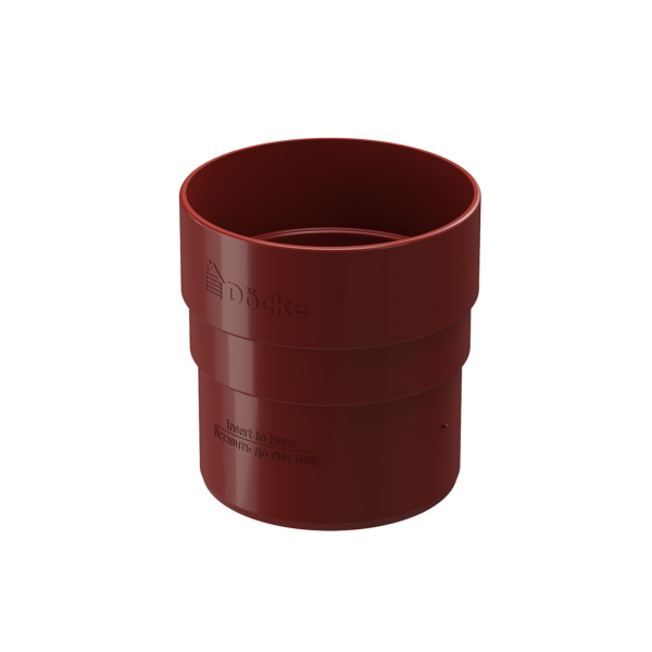 Изображение Муфта соединительная для водостока Docke Standard, красный