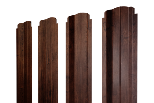 Изображение Штакетник П-образный В фигурный 0,4 Print Premium Cherry Wood Fresh TwinColor