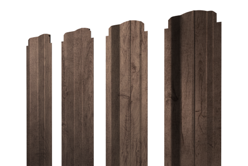 Изображение Штакетник П-образный В фигурный 0,45 Print Premium Almond Wood Fresh