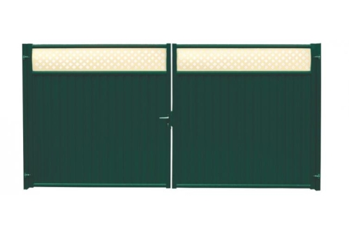 Изображение Ворота Estet Plus 2,4х3,6 RAL 6005/1014