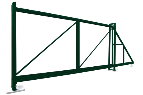 Изображение Ворота откатные Colority Zinc 2,03x4,0 RAL 6005