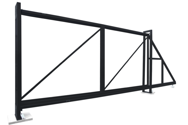 Изображение Ворота откатные Colority Zinc 2,03x6,0 RAL 7024