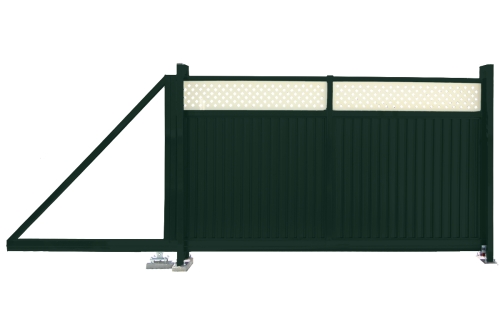 Изображение Ворота откатные Estet Plus 2,0х3,5 RAL 6005/1014