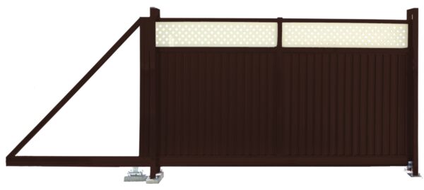 Изображение Ворота откатные Estet Plus 2,0х3,5 RAL 8017/1014