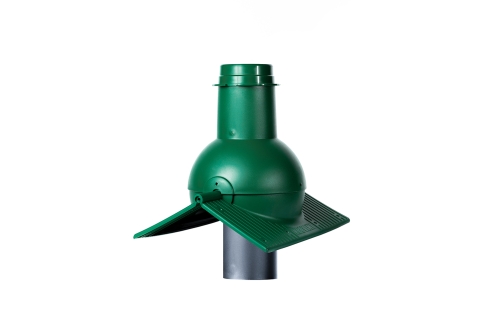 Изображение Выход канализации коньковый Krovent Pipe-cone зеленый