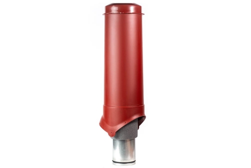Изображение Выход вентиляции Krovent Pipe-VT 125/700 изолированный красный