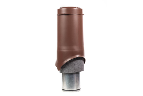 Изображение Выход вентиляции Krovent Pipe-VT 150 изолированный коричневый