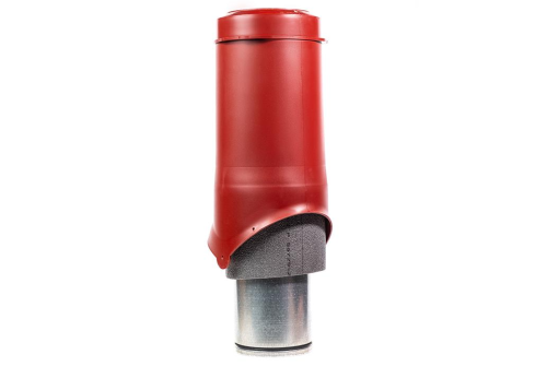 Изображение Выход вентиляции Krovent Pipe-VT 150 изолированный красный